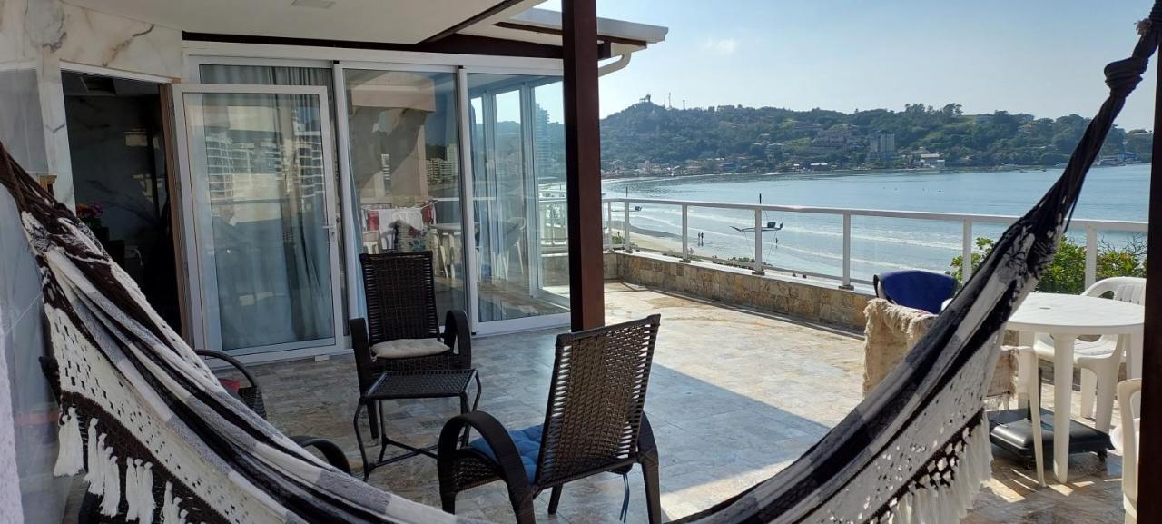 Apartamento De Cobertura Frente Para O Mar Itapema Esterno foto